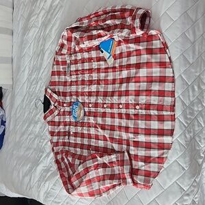 NWT UGA Columbia SUPER TAMIAMI LS shirt. GEORGIA BULLDOGS! Medium.